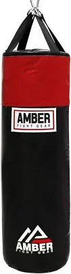 Amber ToughTek Heavy Bag For Boxing MMA Muay Thai Fitnes Workout Unfilled 50lb • $48.82