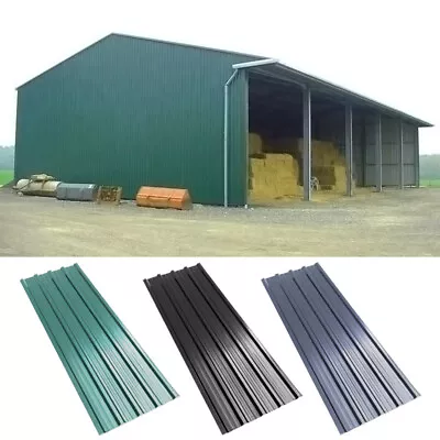 12/24* Galvanized Steel Sheet Corrugated Roof Sheets Profiled Carport Roof Metal • £59.95