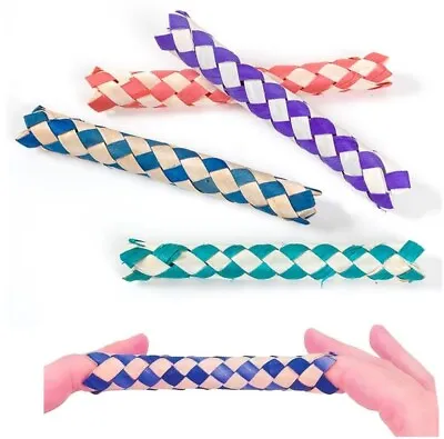 £5.79 • Buy  Classic Bamboo Chinese Finger Traps (5 ) For Kids And Adults. (12 Pack)