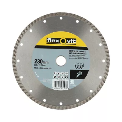 230mm 9inch Diamond Cutting Blade Disc Hard Materials Granite Roof Tiles Quality • £14.95