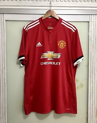 Manchester United 2017-2018 Home Soccer Jersey Football Kit Shirt Size XL • $40