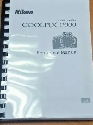 Nikon Coolpix P900 Camera Printed User Manual Guide 242 Pages A4 Free Postage • £15.99