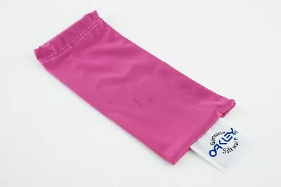 Pre-Owned! Oakley Pink Frogskins Tag Microfiber Cleaning STORAGE BAG/CASE • $5.50