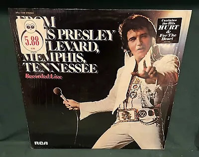 Elvis Presley APL1-1506 From EP Blvd Memphis Tennessee LP Hype STR Tan 1976 NM • $38.95