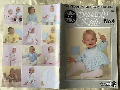 Sirdar Snuggly Knitting Pattern Book 4. 166. 12 First Size Outfits For Baby • £6