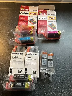 £7 • Buy 10 Colour & Black Ink Cartridges For Canon Pixma Printer IP4500 IP5200 & Others