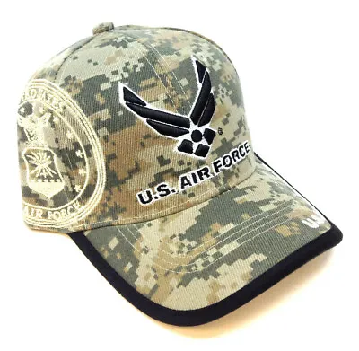 Digital Camo Us United States Air Force Wings Usaf Logo Hat Cap Camouflage Retro • $17.95