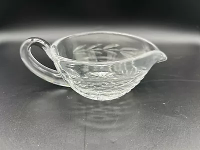 Waterford Cut Crystal Glandore Pattern Sauce / Gravy Boat 6 3/4  Long 4 1/4  W • $79.99