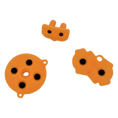 Game Boy Advance Rubber Buttons Silicone Contact Conductive Pad GBA Light Orange • £2.78