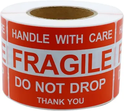 4'' X 6'' Fragile Stickers Fragile - Handle With Care - Do Not Drop - Thank You • $26.79