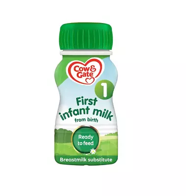 Cow And Gate 1 Ready To Feed First Infant Milk From Birth 200ml • £4.85