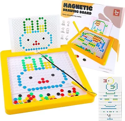 Magnetic Drawing Board For Kids Ages 3-6 Magnetic Dot Art Doodle Drawing Board • £14.99