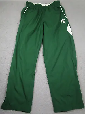 Michigan State Spartans Pants Mens Large Green Nike Ankle Zippers Basketball • $21.22