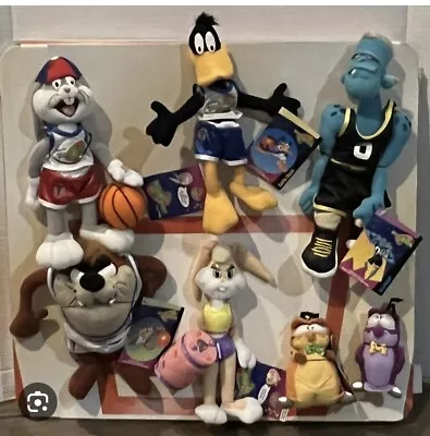 NEW VTG McDonalds 1996 SPACE JAM Plush Complete Set Of 6 SEALED Toys • $50