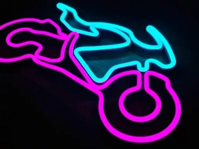 14 X9  Sportbike Motorcycle Flex LED Neon Sign Light Party Gift Club Décor Shop • $117.74