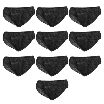 £5.63 • Buy 10pcs Black Panties Disposable Underwear Men Briefs Underwear Men's Panties