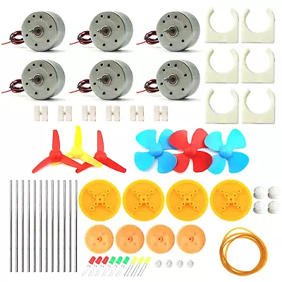 6 Set Mini Generator Motors 3V-12V DC Motor Electric Motor With Propellers Fan L • $20.99