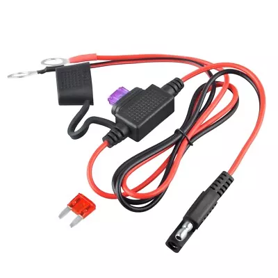 12V Motorcycle Battery Charger Terminal Ring Connector Cable Harness SAE Adapter • $9.69