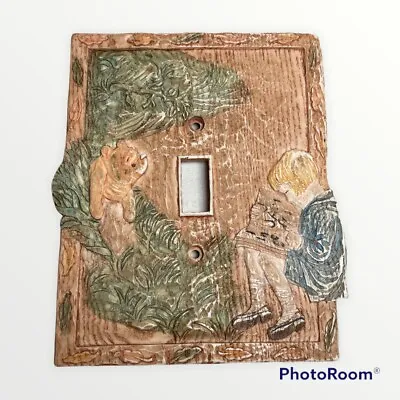 Disney Classic Winnie The Pooh Ceramic Light Switch Plate Cover By Charpente • $16.95