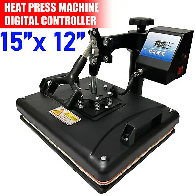 15  X 12  Sublimation Transfer Printer Heat Press Machine For DIY T-shirts Pads • $129.68