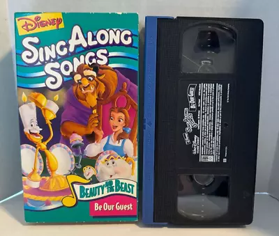 Disney's Sing Along Songs Beauty And The Beast: Be Our Guest (VHS 1992) Tested • $4.99