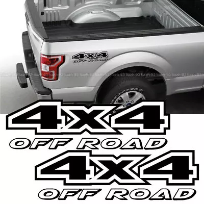 2x 4X4 Off Road Rear Trunk Side Fender Truck Decal Sticker Black Car Accessories • $4.17
