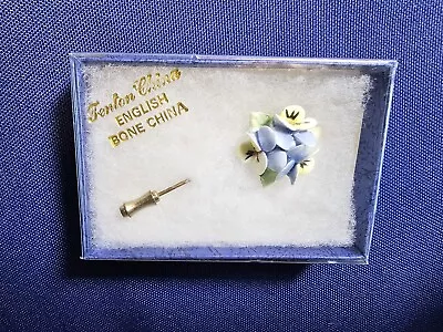 Grandma Grabe's Beautiful Vintage Mib Fenton English Bone China Flower Stick Pin • $0.75