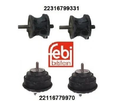 Engine Motor Transmission Mounts; Bmw E36 E46 Febi Oem 22116779970 2231679931 • $79.99