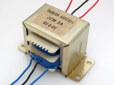 110/220VAC To 12VAC 5000mA 5A Center Tap Power Transformer 6V-0-6V 12V AC 6V X 2 • $27.95