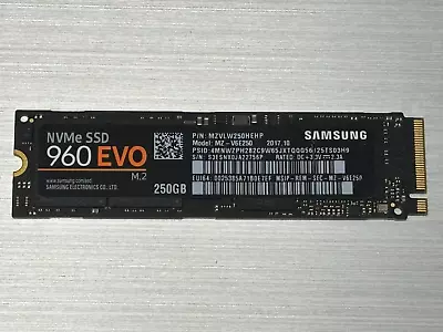 Samsung 250GB 960 Evo NVMe PCIe 3D V-NAND Solid State Drive/SSD MZ-V6E250 • £20