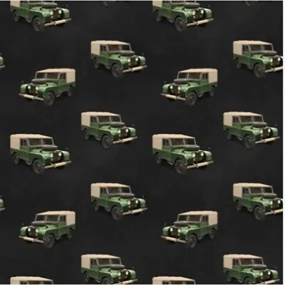 100% Cotton Fabric Nutex World War Vehicles Truck Car Army • £9