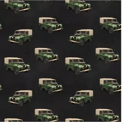 100% Cotton Fabric Nutex World War Vehicles Truck Car Army • £9