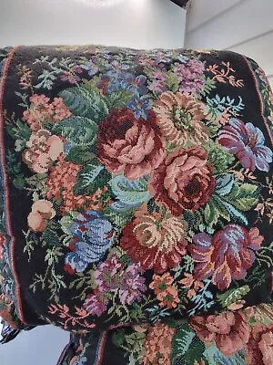 Vintage Tapestry Pillows Set Of 4 Floral Roses EUC • $62.38