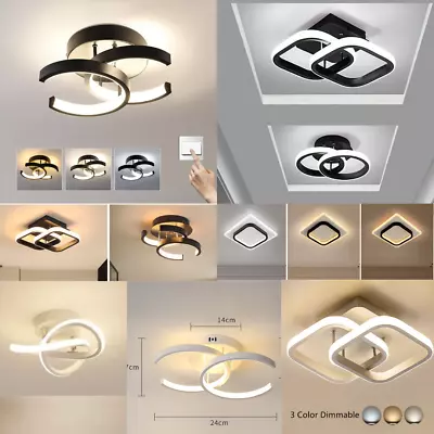 LED Lamp Ceiling Light Modern Chic Chandelier Living Room Bedroom Pendant Lights • £12.59