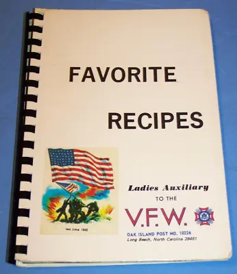 Oak Island Post 10226 VFW Long Beach NC Cookbook 1982 Local Recipes • $12.99