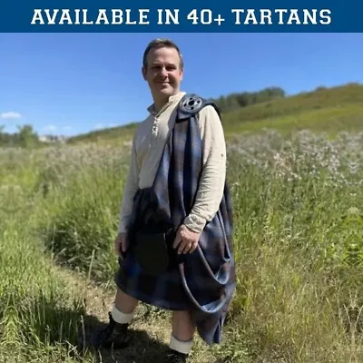 Traditional 16th Century Tartan Great Kilt Scottish Vintage Tartan Great Kilts • $99.99