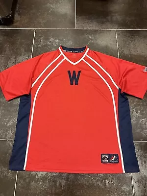 P50 Washington Senators Jersey Mens XXL 2XL Red Majestic Cooperstown Collection • $35