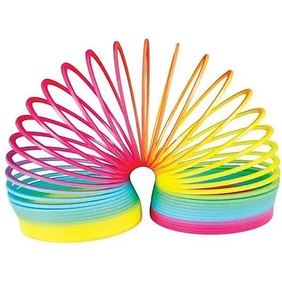 Large Rainbow Springy Toy - Classic Slinky Type Toy Boys Girls Party Bag Filler • £4.75