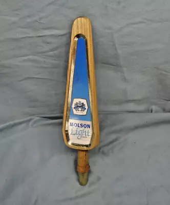 Vintage Wood  Molson Light  Beer Tap Handle N.O.S. 12 Long • $22