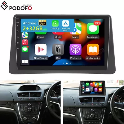 For Vauxhall Mokka 2012-2017 Android 13 Car Stereo Radio GPS Navi Carplay 2+32GB • £119.99