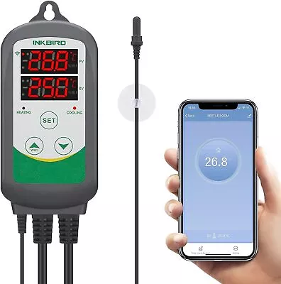 $58.50 • Buy Inkbird 308 Wifi Aquarium Temp Controller Smart Thermostat 240V Plastic Probe AU