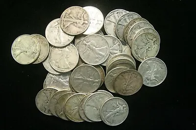 Walking Liberty Half Dollars 90% Silver Coin Lot FINE Or BETTER Choose How Many • $12.95