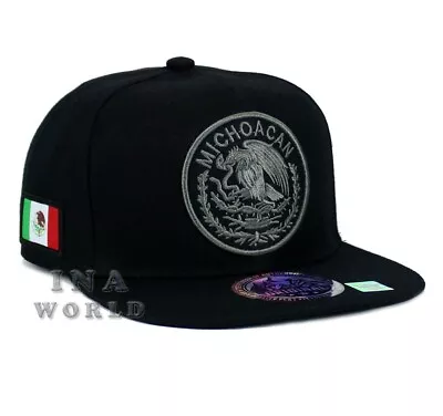 MEXICAN Hat MEXICO Federal Logo State Snapback Baseball Cap- Michoacan/Gray Logo • $14.85