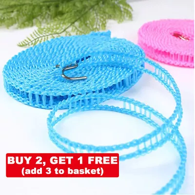 £2.68 • Buy Portable Windproof Non-Slip Clothesline Rope Travel Washing Drying Camping Line
