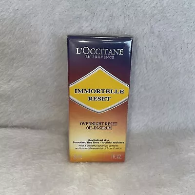 L’OCCITANE Immortelle Reset Overnight Reset Oil-In- Serum 30 ML / 1 Fl Oz BNIB • $19.95