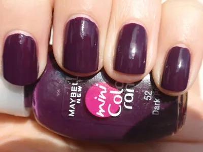 GEMEY MAYBELLINE Nail Polish Colorama 52 Dark Plum New Blister • £2.57