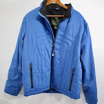 Eddie Bauer Mens Goose Down Puffer Jacket 48  L Quilt Bomber Jacket VINTAGE Mint • $35.49