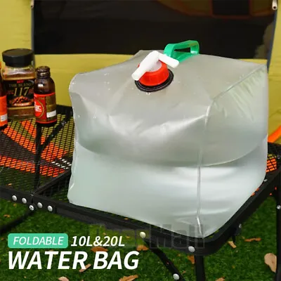 Collapsible Water Container W/Spigot 5 Gallon Camping Water Storage Jug New • $11.89