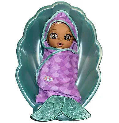 $14.64 • Buy Zapf Baby Born Mermaid Surprise Full Size Doll Bathtub Toy Swimsuit Towel Diaper