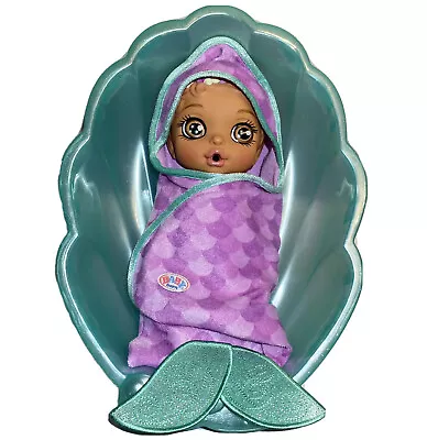 $14.64 • Buy Zapf Baby Born Mermaid Surprise Full Size Doll Bathtub Toy Swimsuit Towel Diaper
